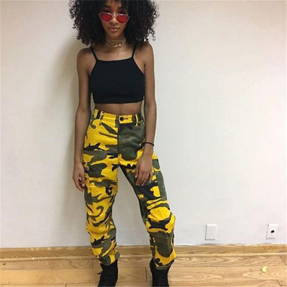 Yellow Camo Pants